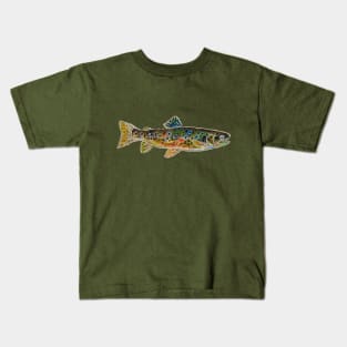 Fishes in Stitches 012 Trout Kids T-Shirt